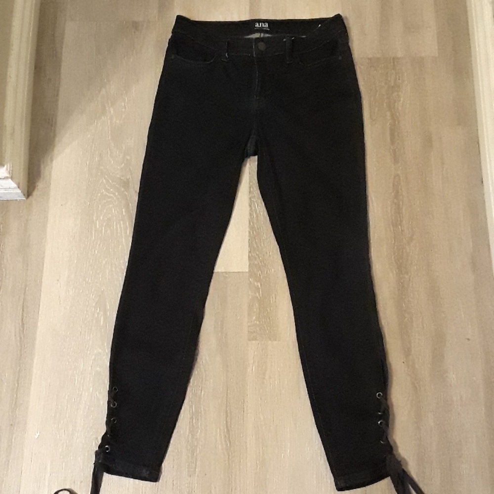 Adorable laced sides a.n.a dark blue jeans